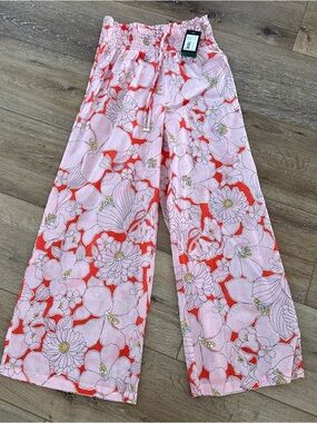 Kate Spade Cover up Pant goji berry floral